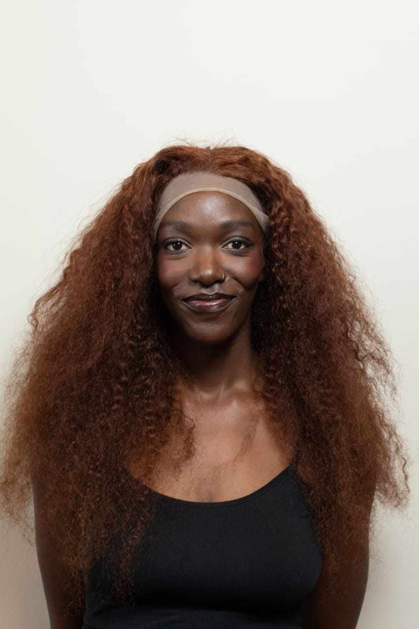Lethabo Jerry Curl 13x4  26 inch  Colour Auburn