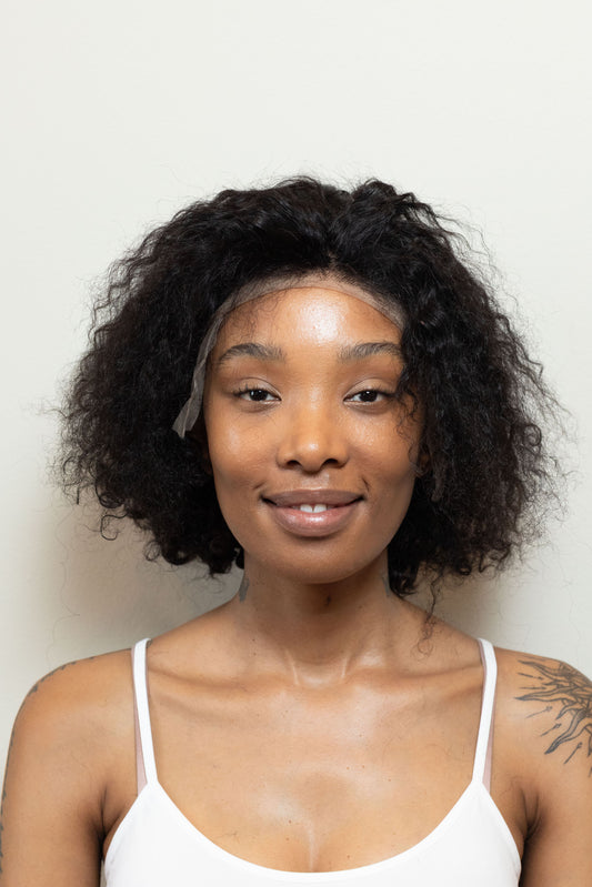Zanele Glueless Jerry Curl 13x4 10 inch Colour Natural